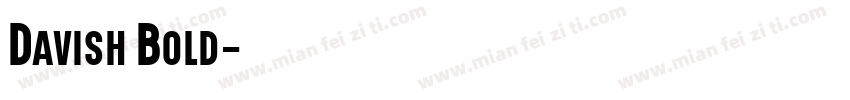 Davish Bold字体转换